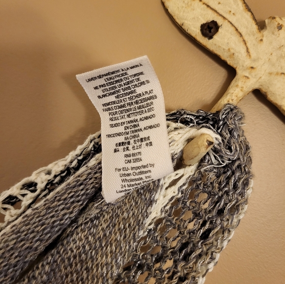 Free People. Long tank / minidress / vest / coverup. Knit in neutral tones. NWOT - Picture 7 of 8